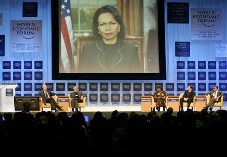 Intervention en duplex de la Secrétaire d'Etat américaine Condoleezza Rice.