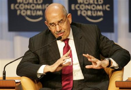 Mohamed ElBaradei, president de l'AIEA, l'agence de l'ONU chargée des négociations sur le programme nucléaire iranien.