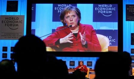 Angela Merkel, déjà présente à Davos en 2006,
