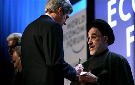 Mohammad Khatami et John Kerry