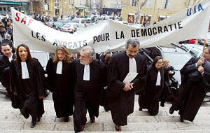 manifestation des avocats