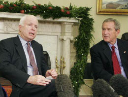 John McCain et George W. Bush 